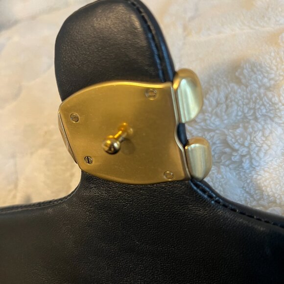 COACH Tabby 26 Quilted Shoulder Crossbody Bag CP150 Black w/ Brass + Dust Bag - Picture 4 of 15